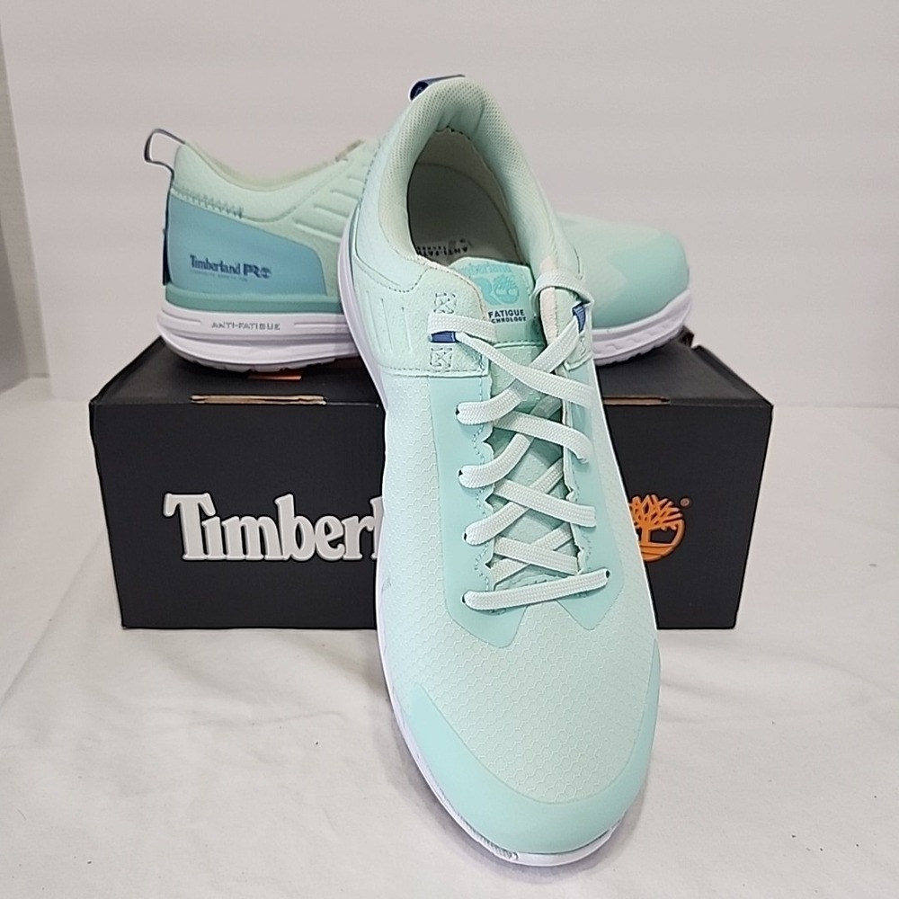 Timberland PRO Overdrive‎ Composite Safety Toe Women's 9 Sneakers Mint Green